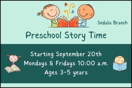 Preschool Story Time | Sedalia