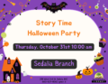 Story Time Halloween Party | Sedalia