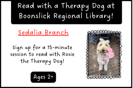 Read with a Therapy Dog!